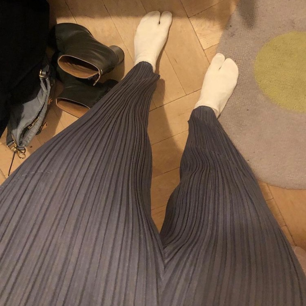 Issey Miyake Pleats Please straight leg pants